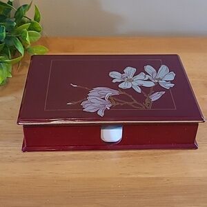 OTAGIRI Vintage 'Magnolia' Decorative Notepad Holder Box